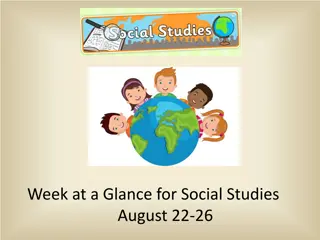 European Geography and Culture Studies Week at a Glance