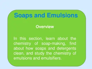 The Chemistry of Soaps and Emulsions: An Overview