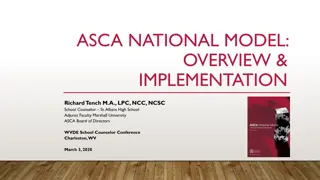 Overview of ASCA National Model Implementation by Richard Tench