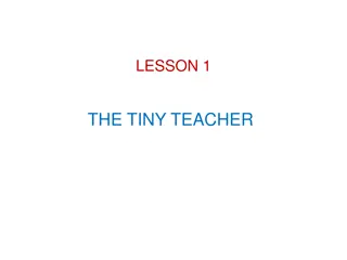 The Tiny Teacher - Hard Work and Dedication Lesson