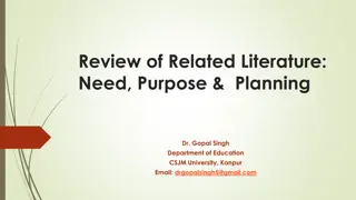 Literature Reviews: Process, Purpose, and Types