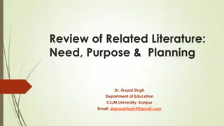 Understanding Literature Reviews: Process, Purpose, and Types