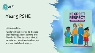 Secrets and Friendship Through Stories in PSHE Lesson