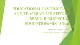 Early Intervention and Teaching Strategies in Special Education