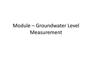 Groundwater Level Measurement Technologies