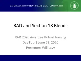 RAD and Section 18 Blends Virtual Training Overview