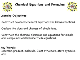 Chemical Equations and Formulae