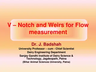 Flow Measurement Using V-Notch and Weirs in Engineering