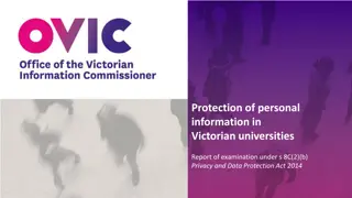 Examination of Personal Information Protection in Victorian Universities