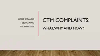 CMS Complaint Tracking Module (CTM) for Medicare Plans