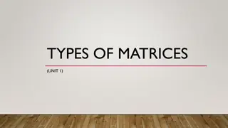 Understanding Matrices: Types, Definitions, and Operations