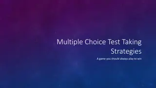 Strategies for Success in Multiple Choice Test Taking