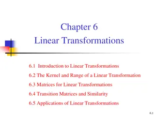 Linear Transformations and Matrices in Mathematics