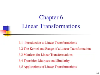 Understanding Linear Transformations and Matrices in Mathematics