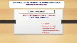 The Cycle of Erosion: Applied Geomorphology Perspective