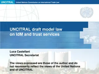Draft UNCITRAL Model Law on Identity Management and Trust Services