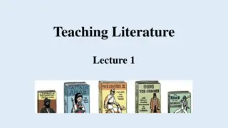 Challenges in Teaching Literature for TEFL