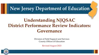 Understanding NJQSAC District Performance Review