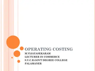 Operating Costing in Business