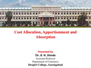 Cost Allocation, Apportionment, and Absorption in Accounting