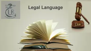 Understanding Legal Language: History and Characteristics
