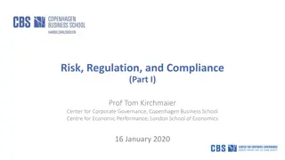 Risk, Regulation, and Compliance in Corporate Governance