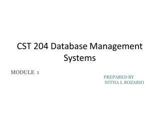 Introduction to Database Management Systems