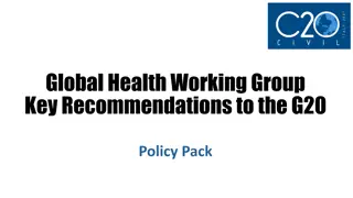 Global Health Recommendations for G20 Policy Pack