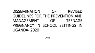 Guidelines for Managing Pregnancy in School Settings in Uganda - 2020-2022