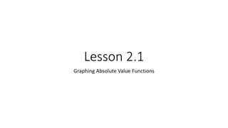 Graphing Absolute Value Functions