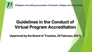 Guidelines for Virtual Program Accreditation by PAASCU