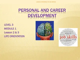 Career Development and Work Experience: A Comprehensive Guide by Ms. Minnie