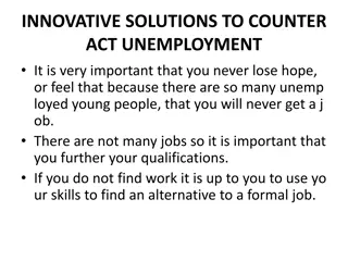 Effective Solutions to Combat Unemployment for Youth