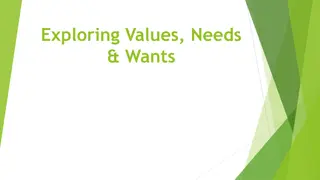 Understanding Values, Needs, and Wants for Better Financial Decision-Making