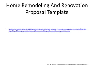Professional Home Remodeling & Renovation Proposal Template