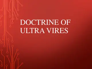 The Doctrine of Ultra Vires in Company Law