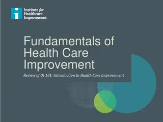 Fundamentals of Health Care Improvement: Review and Challenges