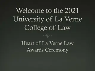 University of La Verne College of Law Awards Ceremony Highlights
