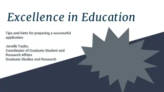 Tips for Successful Excellence in Education Program Application