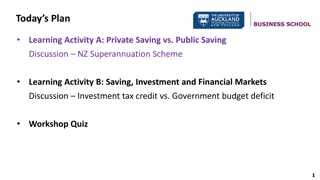 Private vs. Public Saving and Financial Market Dynamics