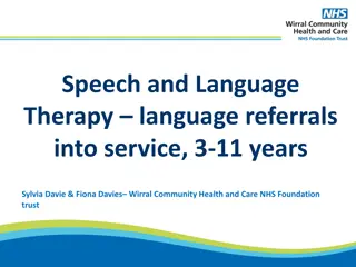 Speech and Language Therapy Referrals and Challenges in Educational Settings
