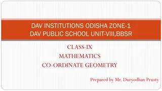 Coordinate Geometry in Mathematics