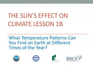 Exploring Temperature Patterns on Earth: The Sun's Effect on Climate