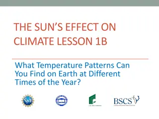 Temperature Patterns on Earth: The Sun's Effect on Climate