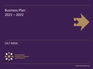Strategic Business Plan 2021-2022 for CILT India