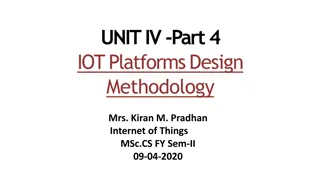 Design Methodology for IoT Platforms: Functional View Specification