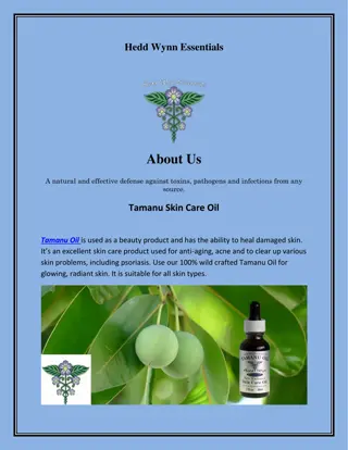 Tamanu Oil Skin Care, wildoiloforegano.com