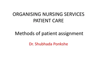 Organising Nursing Services for Effective Patient Care