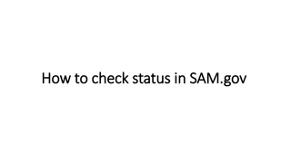 How to Check Status in SAM.gov