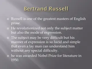 Exploring the Mastery of English Prose: The Style of Bertrand Russell